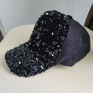Black Sequin Hat
